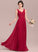 SplitFront V-neck Length Silhouette Neckline Fabric Pleated A-Line Floor-Length Embellishment Sariah Natural Waist Bridesmaid Dresses