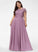 Silhouette Fabric A-Line Neckline Embellishment Length ScoopNeck Pockets Floor-Length Keira A-Line/Princess Sleeveless Bridesmaid Dresses