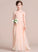 One-Shoulder Floor-Length Junior Bridesmaid Dresses Chiffon With Rayne Ruffle A-Line