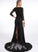 Kaliyah Sweep Trumpet/Mermaid V-neck With Beading Prom Dresses Chiffon Train Sequins