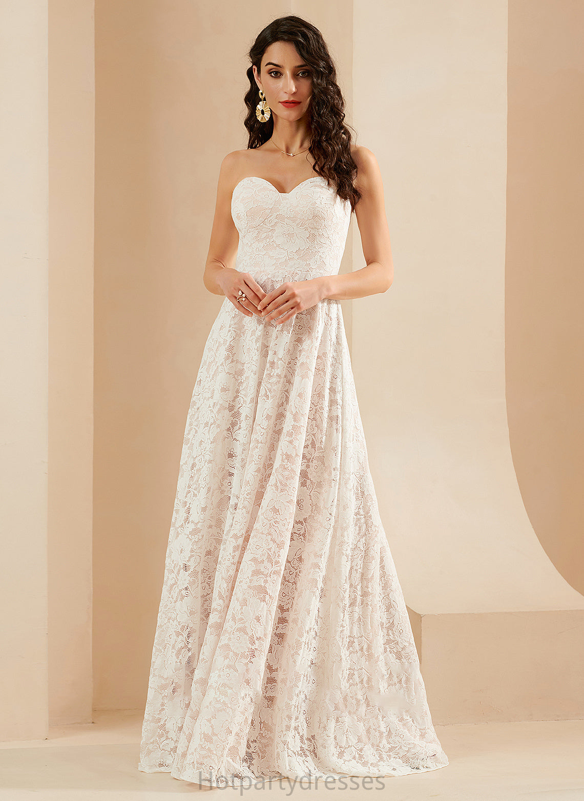A-Line Kamora Floor-Length Wedding Dresses Dress Sweetheart Wedding