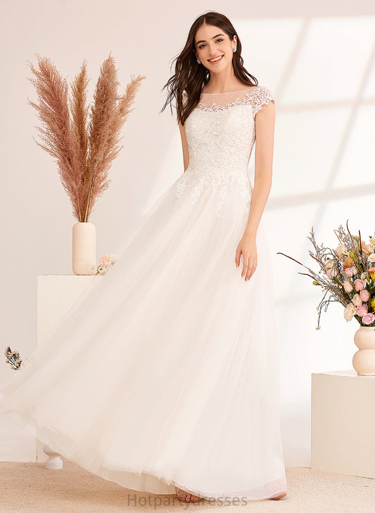 Dress Tulle Ball-Gown/Princess Floor-Length Illusion Lace Alyssa Wedding Dresses Wedding