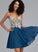 Prom Dresses V-neck Beading Short/Mini Tianna A-Line With Chiffon