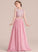 Junior Bridesmaid Dresses A-LineScoopNeckFloor-LengthChiffonJuniorBridesmaidDress#130498 Megan