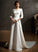 A-Line Watteau Dress Satin Train Wedding Wedding Dresses Zara