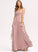 CascadingRuffles Silhouette Embellishment A-Line Floor-Length Length Neckline V-neck Fabric Ruffle Yamilet Sheath/Column Bridesmaid Dresses
