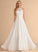 Dress A-Line Floor-Length Wedding Dresses Chiffon High Kristen Neck Wedding