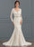 Kianna Trumpet/Mermaid Dress Tulle Train V-neck With Wedding Dresses Court Wedding Beading