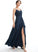 SplitFront Fabric A-Line V-neck Neckline Length Pockets Silhouette Floor-Length Embellishment Alison Natural Waist Bridesmaid Dresses