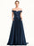 Prom Dresses Sweep A-Line Train Pockets Satin Off-the-Shoulder Diana With