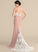 SweepTrain Lace Trumpet/Mermaid Neckline Sweetheart Length Fabric Straps Silhouette Lizbeth A-Line/Princess Natural Waist Bridesmaid Dresses