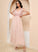 Ankle-Length Tulle Length V-neck Fabric Straps A-Line Silhouette Neckline Jane V-Neck Sleeveless Bridesmaid Dresses