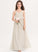 Floor-Length Brooke A-Line Chiffon Junior Bridesmaid Dresses V-neck
