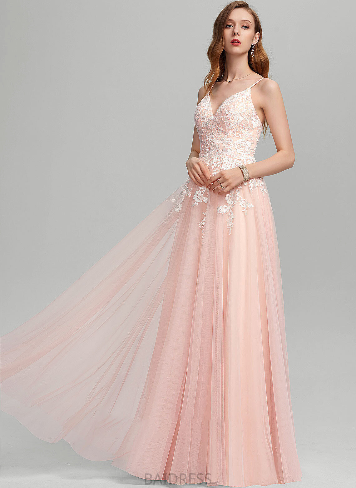 With Ball-Gown/Princess Tulle Erica Floor-Length Prom Dresses Sequins Sweetheart