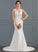 V-neck Train Dress Wedding Chiffon Mackenzie Court Wedding Dresses Trumpet/Mermaid