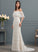 Bow(s) Sweep Dress Wedding Trumpet/Mermaid With Keely Lace Wedding Dresses Train