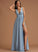 Neckline V-neck Floor-Length Fabric Length SplitFront Silhouette A-Line Embellishment Emilia Sleeveless A-Line/Princess Bridesmaid Dresses