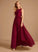 Neckline Length Silhouette Floor-Length A-Line Fabric Embellishment HighNeck Bow(s) Simone Scoop Natural Waist Bridesmaid Dresses