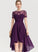 Lace Neckline Asymmetrical A-Line Length Fabric Silhouette ScoopNeck Sleeve Mareli Floor Length Natural Waist Bridesmaid Dresses