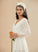 A-Line V-neck Wedding Dresses Front Split With Cassidy Lace Dress Wedding Floor-Length