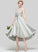 Neckline Fabric Asymmetrical Straps Silhouette A-Line Length Lace Satin ScoopNeck Kristina Floor Length Bridesmaid Dresses