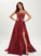 Neck Ball-Gown/Princess Satin Kayleigh With Prom Dresses Scoop Train Sequins Sweep