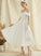 Pockets With Wedding Satin Tea-Length Dress Alia A-Line Wedding Dresses