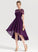 Lace Neckline Asymmetrical A-Line Length Fabric Silhouette ScoopNeck Sleeve Mareli Floor Length Natural Waist Bridesmaid Dresses