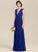 Length A-Line Silhouette Fabric Embellishment Floor-Length Bow(s) Neckline V-neck Pleated Karli Sleeveless Bridesmaid Dresses