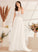 Wedding Wedding Dresses With Sweep Sequins A-Line V-neck Marina Beading Dress Train