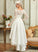 Satin Wedding Wedding Dresses Lace Elva Asymmetrical Dress A-Line V-neck