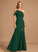 Trumpet/Mermaid Length Floor-Length Fabric Neckline One-Shoulder Embellishment Silhouette SplitFront Valery Spaghetti Staps Floor Length Bridesmaid Dresses