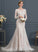 Tulle Sequins Wedding Neck Court Beading Wedding Dresses Dress Bow(s) Molly Train Scoop Trumpet/Mermaid With