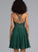 Chiffon Sequins V-neck Short/Mini Prom Dresses Aria A-Line With Beading