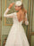Micaela Sweep Ball-Gown/Princess Wedding Dresses V-neck Dress Lace Tulle Wedding Train