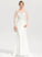 With Sweep Train Wedding Dress V-neck Trumpet/Mermaid Beading Wedding Dresses Sequins Crepe Ayana Stretch