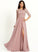 A-Line ScoopNeck Embellishment Silhouette Neckline Floor-Length Fabric Length SplitFront Deja A-Line/Princess Sleeveless Bridesmaid Dresses