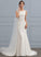 Court Train Crepe Stretch Trumpet/Mermaid Wedding Dress Wedding Dresses Viviana