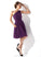 Embellishment A-Line One-Shoulder Bow(s) Neckline Fabric Length Ruffle Knee-Length Silhouette Ellie Sleeveless Bridesmaid Dresses