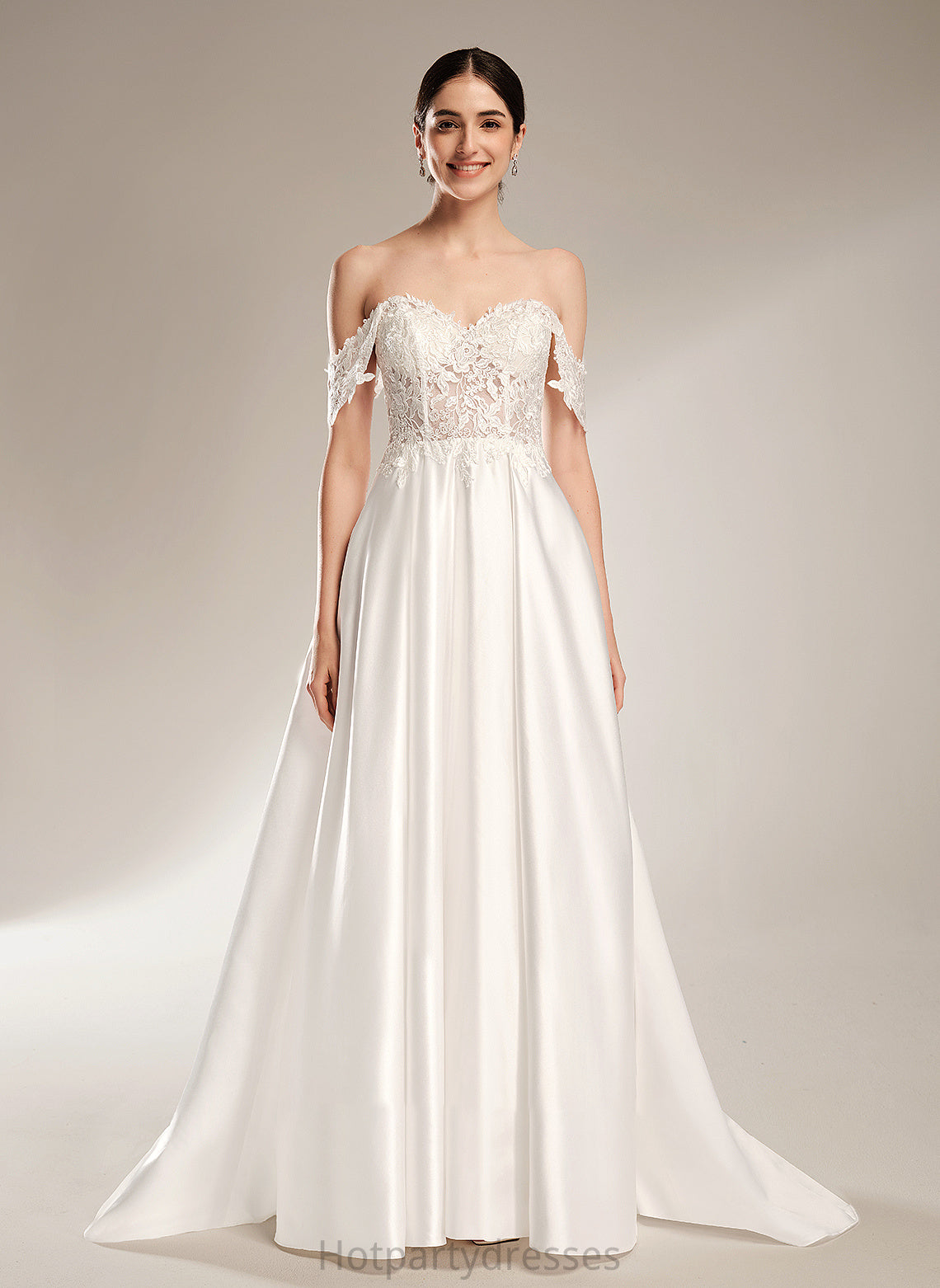 Chapel Dress Ball-Gown/Princess Sweetheart With Wedding Sequins Wedding Dresses Train Kiara