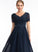 Floor-Length Fabric Neckline Silhouette V-neck Lace Sleeve Length A-Line Kyleigh Natural Waist Sleeveless Bridesmaid Dresses