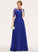 Floor-Length Silhouette Off-the-Shoulder Neckline Length A-Line Fabric Ruffle Embellishment Lea A-Line/Princess Sleeveless Bridesmaid Dresses