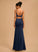 Lace Samara Jersey Floor-Length Sheath/Column With Scoop Prom Dresses Sequins Beading Neck