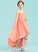 With Junior Bridesmaid Dresses Ruffle Chiffon A-Line Emely Sweetheart Flower(s) Asymmetrical