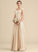 Length A-Line Off-the-Shoulder Fabric Pockets Embellishment Floor-Length Ruffle Neckline Silhouette Samantha Natural Waist Bridesmaid Dresses