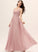 Neckline Length Embellishment V-neck A-Line Ruffle Silhouette Fabric Floor-Length Aiyana V-Neck A-Line/Princess Bridesmaid Dresses