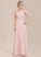 Sweetheart Floor-Length Neckline Ruffle Fabric Length Embellishment Silhouette A-Line Danielle Spaghetti Staps Natural Waist Bridesmaid Dresses