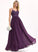Sequins Length A-Line Embellishment V-neck Floor-Length Silhouette Fabric Neckline Beading Sylvia One Shoulder Bridesmaid Dresses