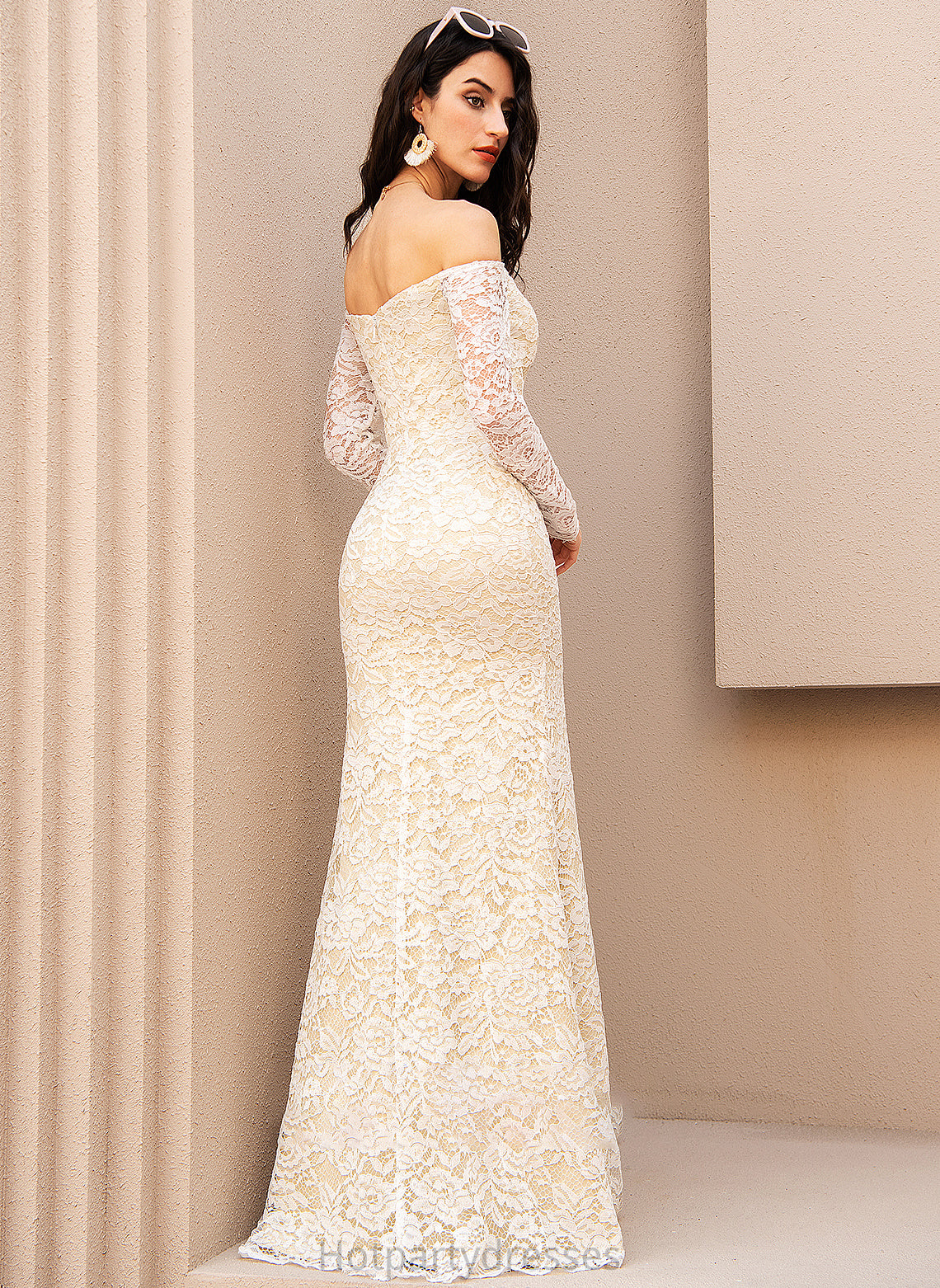 Off-the-Shoulder Dress Wedding Ava Trumpet/Mermaid Floor-Length Wedding Dresses