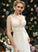 Wedding Dresses Jaqueline Floor-Length Dress Sequins With Wedding Front V-neck A-Line Split Lace